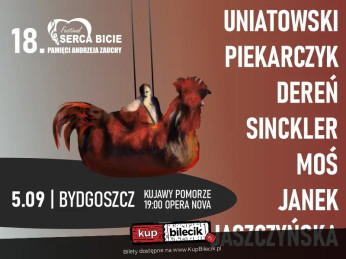 Bydgoszcz Wydarzenie Koncert 18. Festiwal "Serca Bicie" Pamięci Andrzeja Zauchy